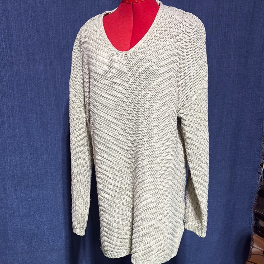 💜 W0033 ROOTS Cozy Cream Knit Sweater